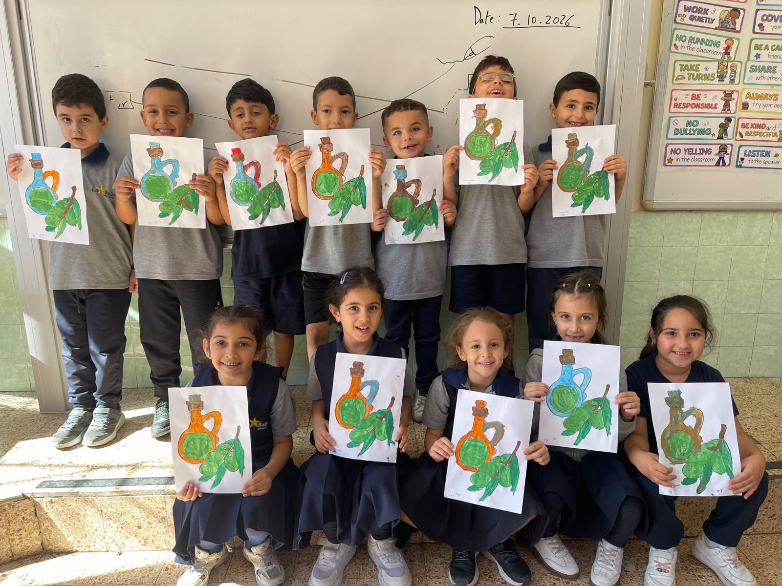 Grade 1 Paints the Olive Harvest
