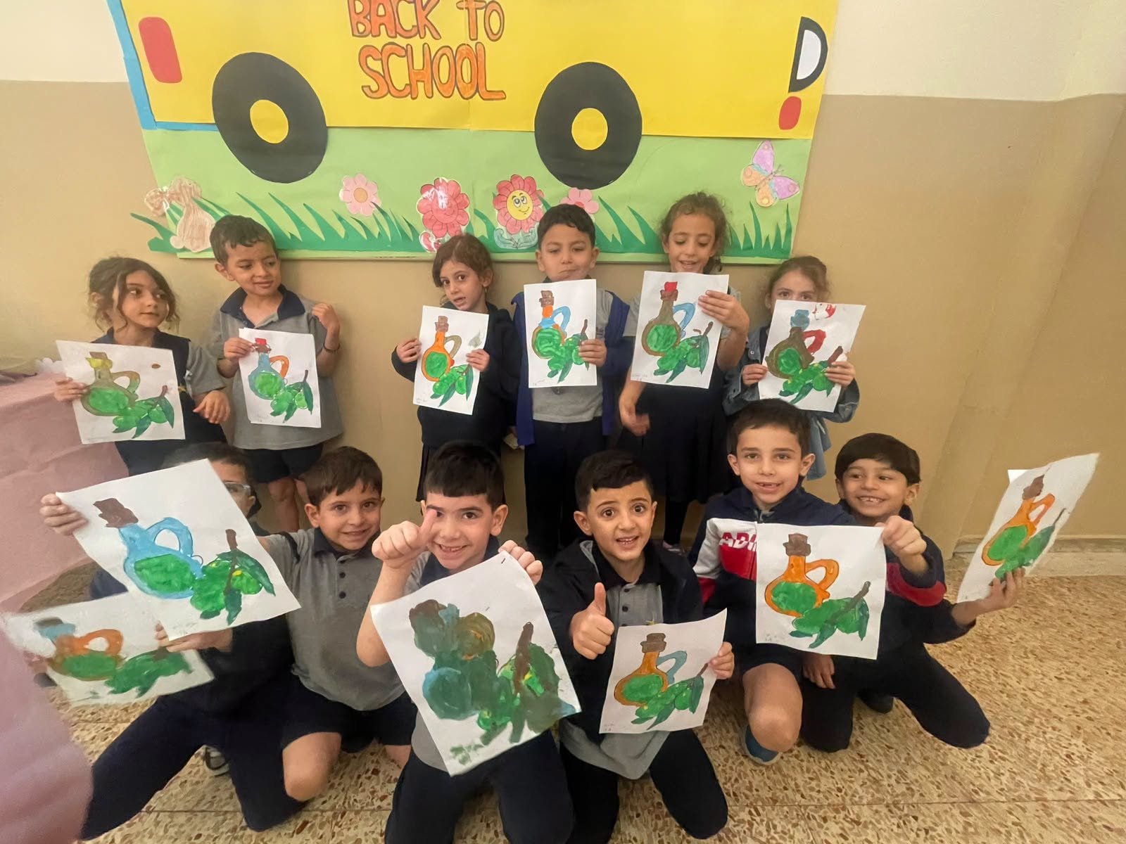 Grade 1 Paints the Olive Harvest